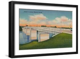 James U. Jackson Memorial Bridge, Augusta, Georgia, 1943-null-Framed Giclee Print