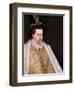 James VI of Scotland and I of England and Ireland (1566-1625), 1585 (Panel)-Adrian Vanson-Framed Giclee Print