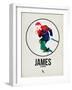 James Watercolor-David Brodsky-Framed Art Print