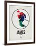 James Watercolor-David Brodsky-Framed Art Print