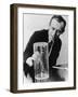 James Watson Watching a DNA Model-null-Framed Photographic Print