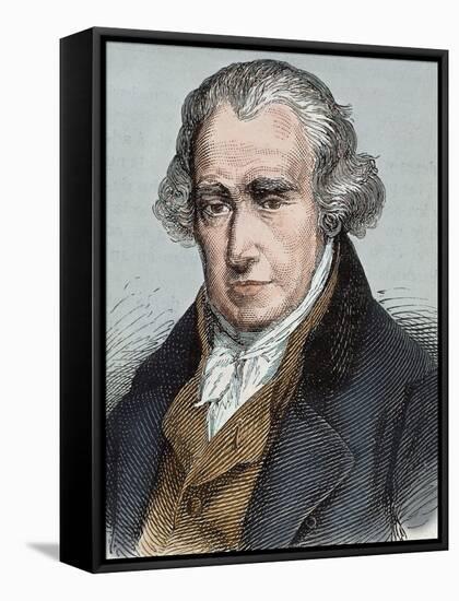 James Watt (Greenok 1736-Heathfield, 1819). Scottish Inventor and Mechanical Engineer-Prisma Archivo-Framed Stretched Canvas