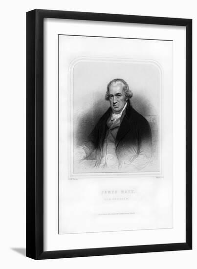 James Watt, Scottish Inventor and Engineer-William Holl II-Framed Giclee Print