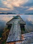 Rickety Island Dock on Saturna Island in British Columbia Canada.-James Wheeler-Premium Photographic Print