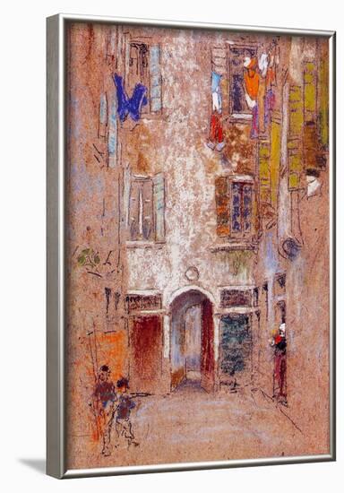 James Whistler Corte del Paradiso Art Print Poster-null-Framed Poster