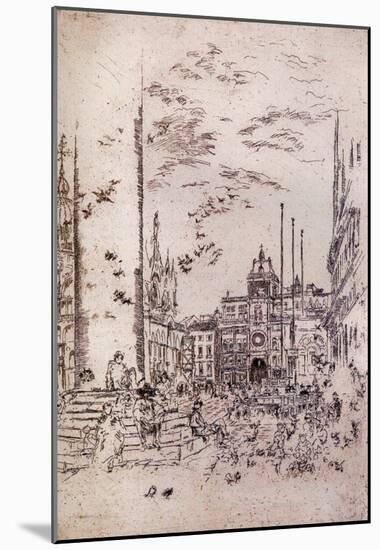 James Whistler The Piazzetta Art Print Poster-null-Mounted Poster