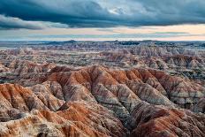 Sunset over Badlands National Park, Sd-James White-Photographic Print