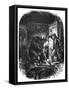 James Whitney Seized by a Bear While Cattle Stealing-null-Framed Stretched Canvas
