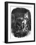 James Whitney Seized by a Bear While Cattle Stealing-null-Framed Art Print