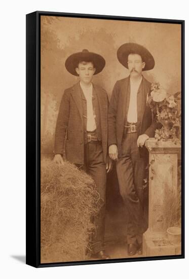 James William Durbin And James D. Sparks, Texas Rangers-null-Framed Stretched Canvas