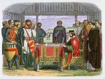 Queen Anne intercedes with Gloucester and Arundel for Sir Simon de Burley, 1388 (1864)-James William Edmund Doyle-Laminated Giclee Print