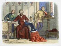 Queen Anne intercedes with Gloucester and Arundel for Sir Simon de Burley, 1388 (1864)-James William Edmund Doyle-Giclee Print