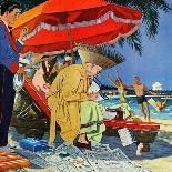 "Business at the Beach," January 23, 1960-James Williamson-Giclee Print