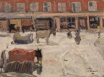 Snow Scene (Oil on Canvas)-James Wilson Morrice-Giclee Print