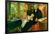 James Wyatt and His Granddaughter-John Everett Millais-Framed Art Print