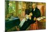 James Wyatt and His Granddaughter-John Everett Millais-Mounted Art Print