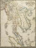 Map of the Burman Empire Including also Siam, Cochin China, Tonking and Malaya-James Wyld-Framed Giclee Print