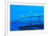 Jamestown Bridge Crossing over Bay at Newport Rhode Island-digidreamgrafix-Framed Photographic Print