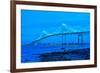 Jamestown Bridge Crossing over Bay at Newport Rhode Island-digidreamgrafix-Framed Photographic Print