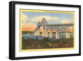 Jamestown Bridge, Narragansett Bay, Rhode Island-null-Framed Art Print