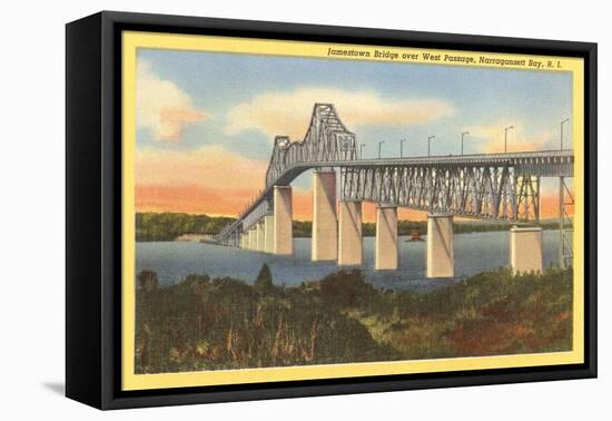 Jamestown Bridge, Narragansett Bay, Rhode Island-null-Framed Stretched Canvas