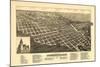 Jamestown, North Dakota - Panoramic Map-Lantern Press-Mounted Art Print