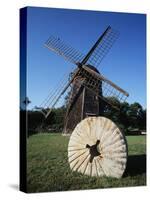 Jamestown Windmill, Conanicut Island, Rhode Island, USA-Walter Bibikow-Stretched Canvas
