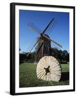 Jamestown Windmill, Conanicut Island, Rhode Island, USA-Walter Bibikow-Framed Premium Photographic Print