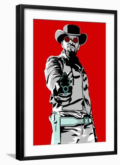 Jamie Foxx - Django-Emily Gray-Framed Giclee Print