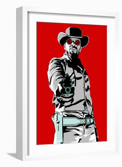 Jamie Foxx - Django-Emily Gray-Framed Giclee Print