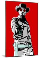 Jamie Foxx - Django-Emily Gray-Mounted Giclee Print