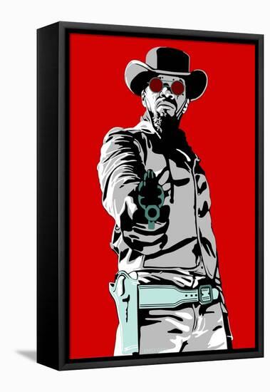 Jamie Foxx - Django-Emily Gray-Framed Stretched Canvas