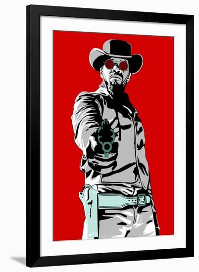 Jamie Foxx - Django-Emily Gray-Framed Premium Giclee Print