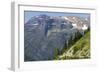 Jammer Bus on the Going-To-The-Sun Road in Glacier, Montana, USA-David R. Frazier-Framed Photographic Print