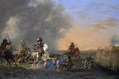 Cavalry Attack at Sunset-Jan Asselijn-Art Print