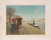 Horse on the River-Jan Balon-Collectable Print