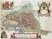 Antverpia, Map of Antwerp-Jan Blaeu-Mounted Giclee Print