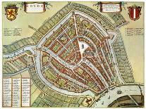 Antverpia, Map of Antwerp-Jan Blaeu-Giclee Print