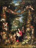 Madonna and Child in a Garland of Flowers, C.1625-Jan Brueghel and Hendrik van Balen-Framed Stretched Canvas