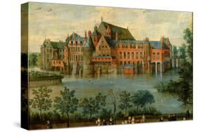 Jan Brueghel 'el Viejo' / 'The Archdukes Isabella Clara Eugenia and Alberto at the Tervuren Pala...-Jan Brueghel the Elder-Stretched Canvas