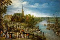 Village Fair in Schelle, 1614-Jan Brueghel the Elder-Giclee Print
