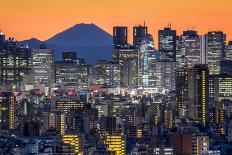 Shinjuku skyline with Mt. Fuji in the background, Tokyo, Japan-Jan Christopher Becke-Photographic Print