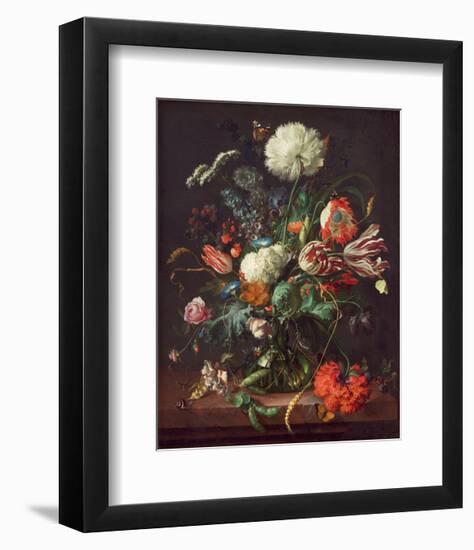 Jan Davidsz de Heem, Vase of Flowers-Dutch Florals-Framed Art Print