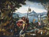 St Christopher Crossing the River, 1506-C1527-Jan De Cock-Laminated Giclee Print