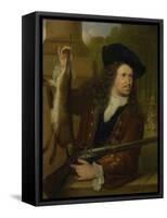Jan De Hooghe. Anna De Hooghes Cousin, Dressed for Shooting-Ludolf Bakhuysen-Framed Stretched Canvas