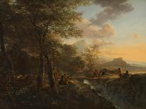 Landscape with Resting Travellers and Oxcart, C. 1645-Jan Dirksz Both-Giclee Print