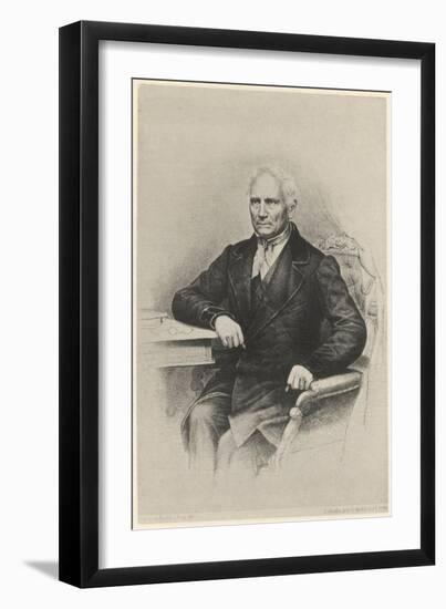 Jan Evangelista Purkyne (Or Purkinje) - Bohemian Physiologist from Prague, Friend of Goethe-null-Framed Art Print