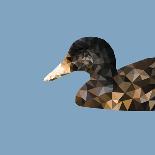Abstract Polygonal Vector Illustration. Portrait of Duck-Jan Fidler-Framed Art Print