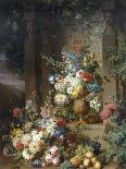 Still Life with Flowers and Fruit, 1827-Jan Frans van Dael-Giclee Print