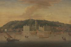 The Ship 'Peregrine' and Other Royal Vessels, off Greenwich, around 1710. Oil on Canvas, around 171-Jan Griffier-Giclee Print